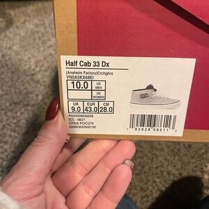 NWT Vans Half Cab 33 DX ‘Croc